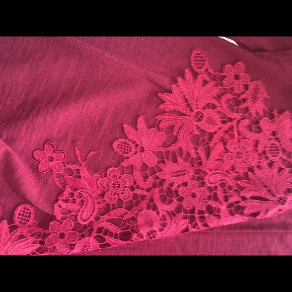 Oscar de la Renta burgundy cardigan - Picture 6 of 7